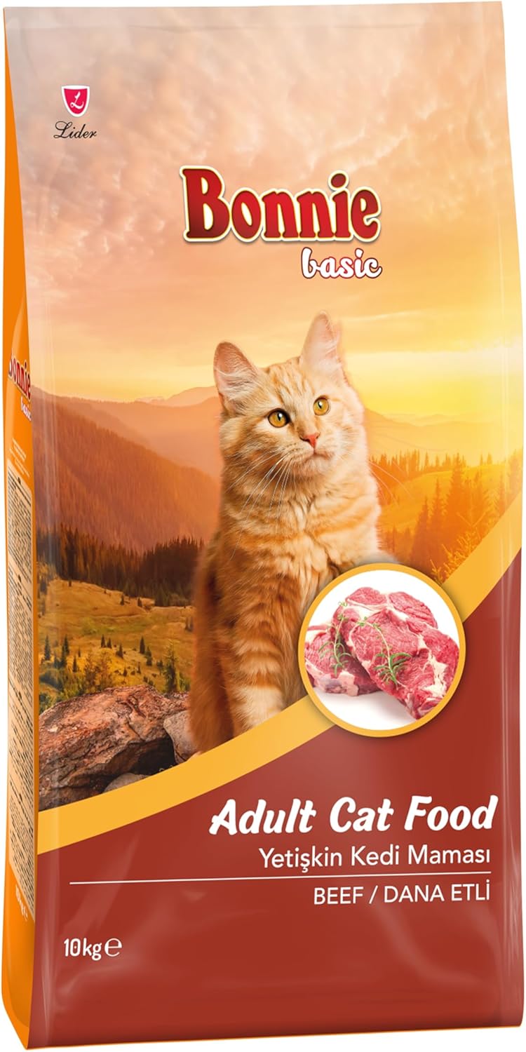 Alternative view of Bonnie Basic Yetişkin Dana Etli Kedi Maması 10 Kg
