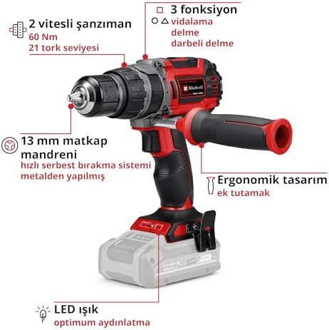 Alternative view of Professional Akülü Darbeli Vidalama TP-CD 18/60 Li-i BL Solo Power X- (Li-Ion, 18 V, kömürsüz motor, 60 Nm, 32.000 darbe/dk, akü ve şarj cihazı dahil değildir) - 4514205