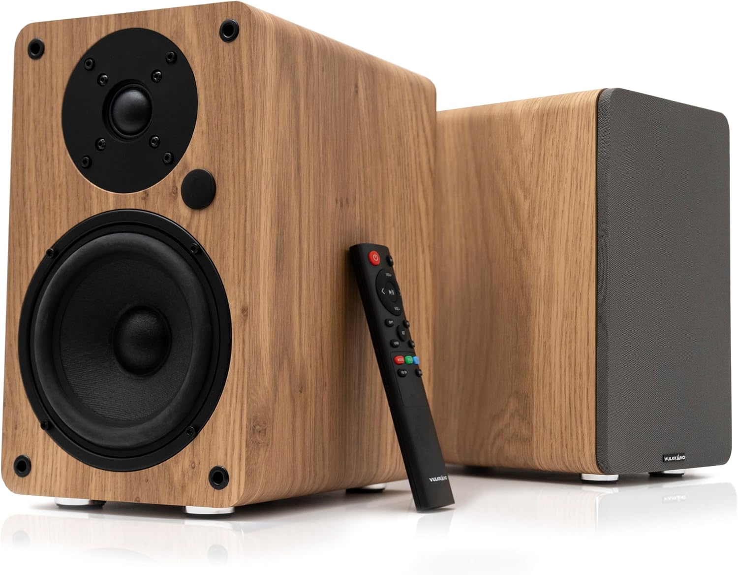 A5 ARC Aktif Hoparlör Kahverengi (HDMI ARC,RCA Bluetooth,Optik,USB,Sub Out)