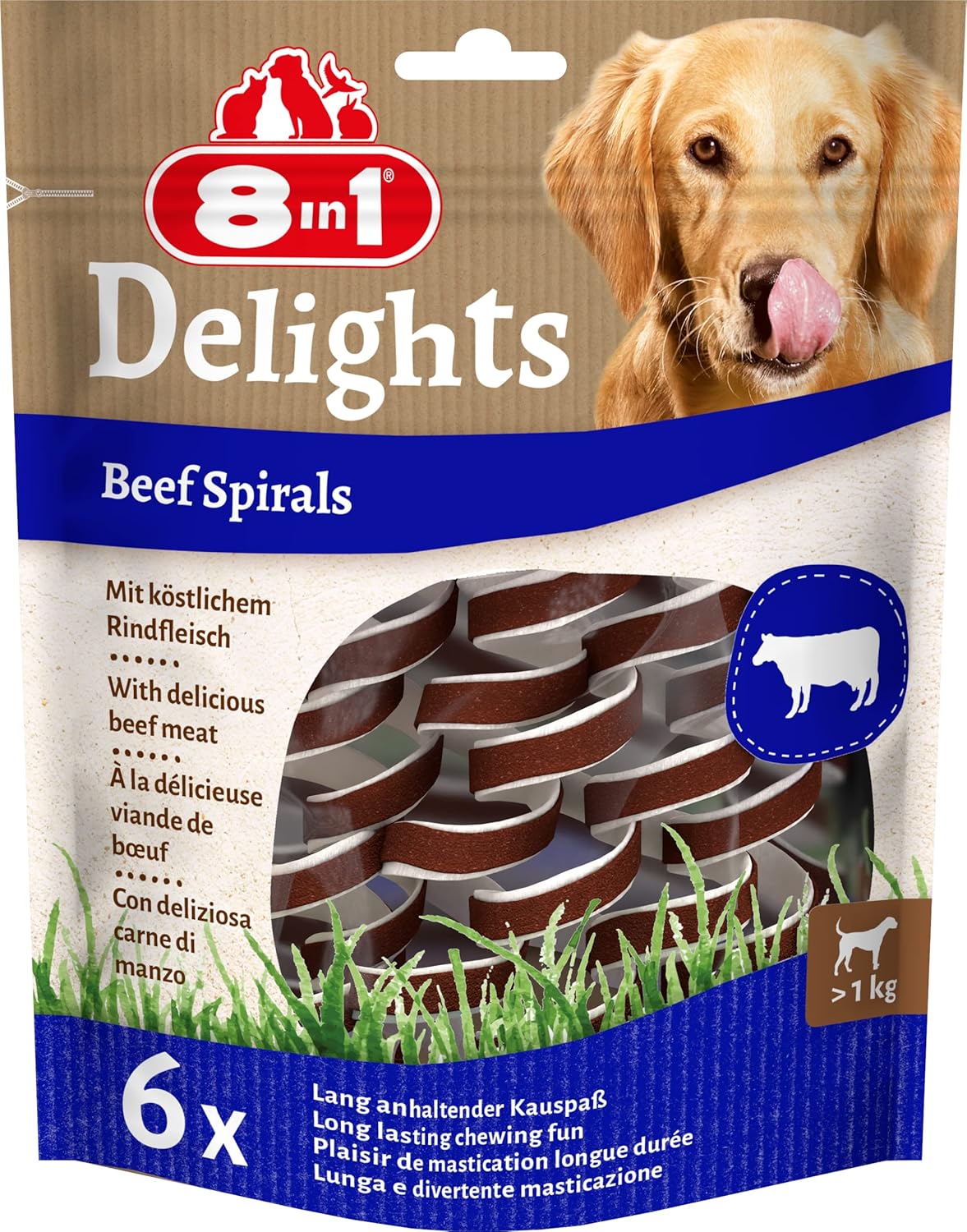 8in1 Smart Delights Biftekli Köpek Ödülü 85gr