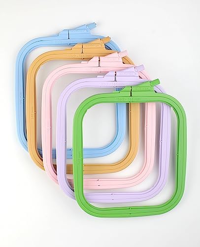 Alternative view of Pembe Küçük (No:2) Plastik Kare Nakış Kasnağı, Çapraz Dikiş Çemberleri, Zımba İğne Halkası, Kendin Yap El İşi Dikiş, ABS Plastik Nakış Çemberleri