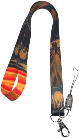 Çığlık Tablo Boyun ipi Telefon Askısı Lanyard