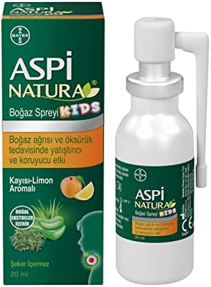 AspiNatura Kids Boğaz Spreyi Kayısı Limon 20 ml
