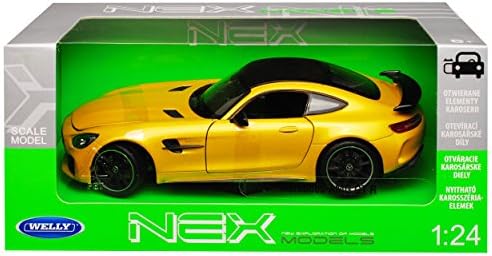 Alternative view of Welly -B AMG GT R Coupe Sarı 2014 yılından itibaren 1/24 model araba