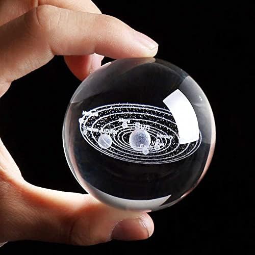 Alternative view of 3D Işıklı Gezegen Cam Küre Dekoratif Hediyelik