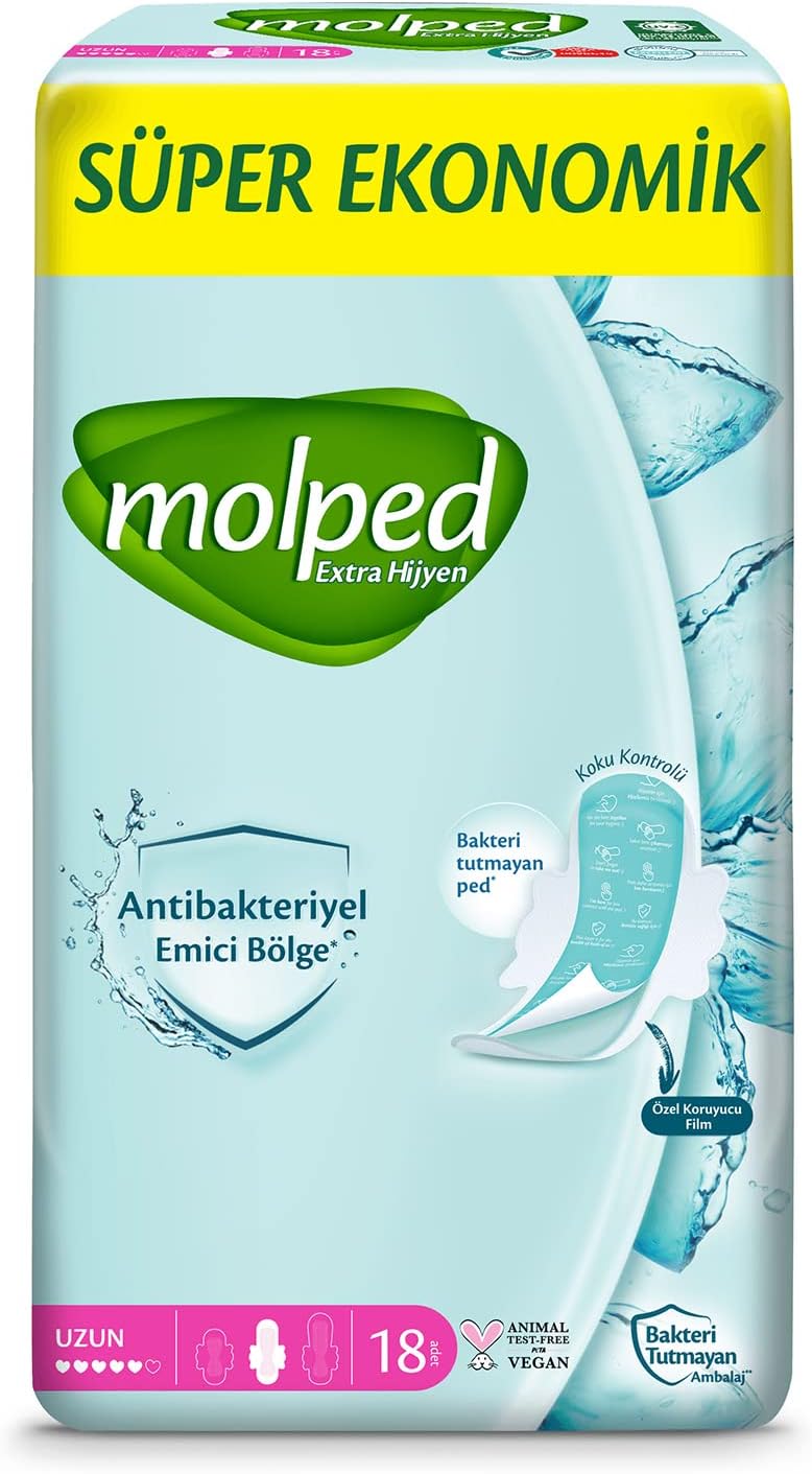Alternative view of Molped Ultra Hijyenik Ped Ekstra Hijyen Uzun Süper Ekonomik 18 Adet