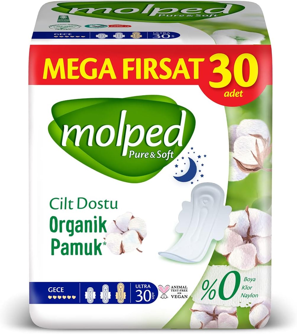 Alternative view of Molped Pure&Soft Ultra Hijyenik Ped Gece Fırsat 30 Adet