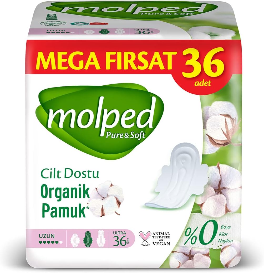 Molped Pure&Soft Ultra Hijyenik Ped Uzun Fırsat 36 Adet