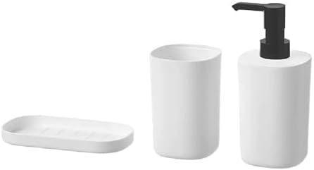 Banyo Aksesuar Seti - Sıvı Sabunluk - Katı Sabunluk - Diş Fırçalık