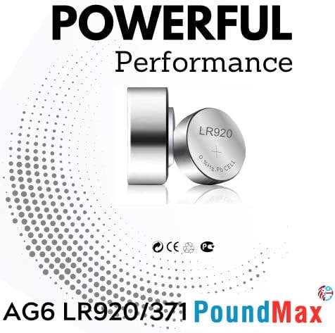 10 adet AG6 (370,371,LR921,LR69,SR920W) 1.5V Alkalin Düğme Pil