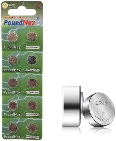 10 X AG12,LR43,LR1142,386,1,5V Alkalin Düğme Pil