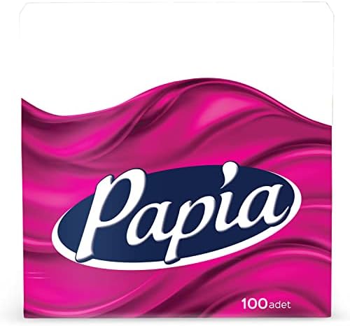 Alternative view of Papia 2 Katlı Beyaz Peçete, 100 Adet