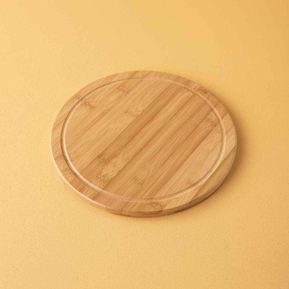 Alternative view of Bambu 30 Cm Yuvarlak Pasta Pizza Bambu Servis Sunum Tabağı Kahvaltılık