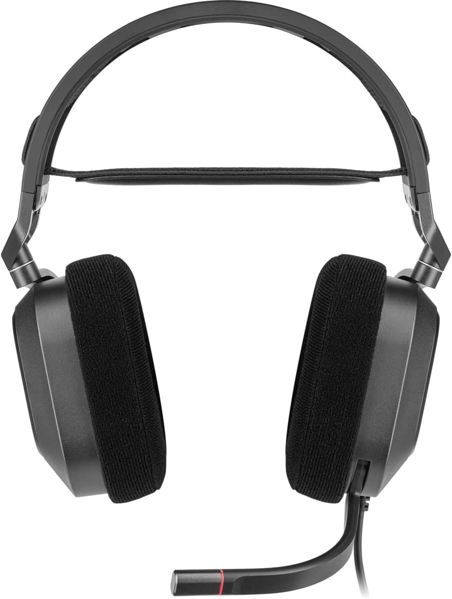 HS80 RGB USB Oyuncu Kulaklığı, Dolby 7.1 Surround, Dinamik RGB Aydınlatma, Discord Sertifikalı, Siyah (CA-9011237-EU)