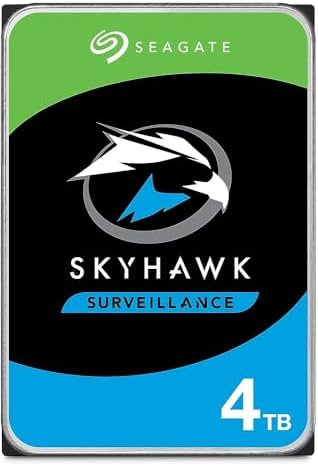 SkyHawk, 4 TB, Dahili Sabit Disk, 3,5" SATA 6 Gb/s, 256 MB Önbellek, DVR NVR Gözetleme Sistemi için, Video Depolama için, 3 yil Dahili Rescue Services (ST4000VX016)