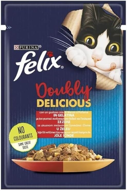 Alternative view of Felix Çifte Lezzet Yaş Kedi Maması, Sığır & Tavuklu, 85 g