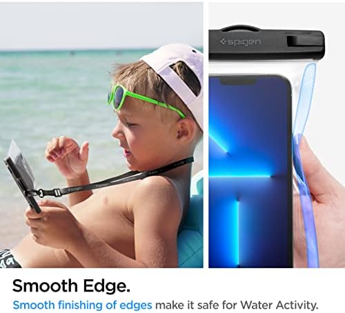 Aqua Shield WaterProof (Tüm Cihazlarla Uyumlu) IPX8 Sertifikalı Su Geçirmez (Havuz & Deniz için Kılıf) A601 Crystal Clear - AMP04526