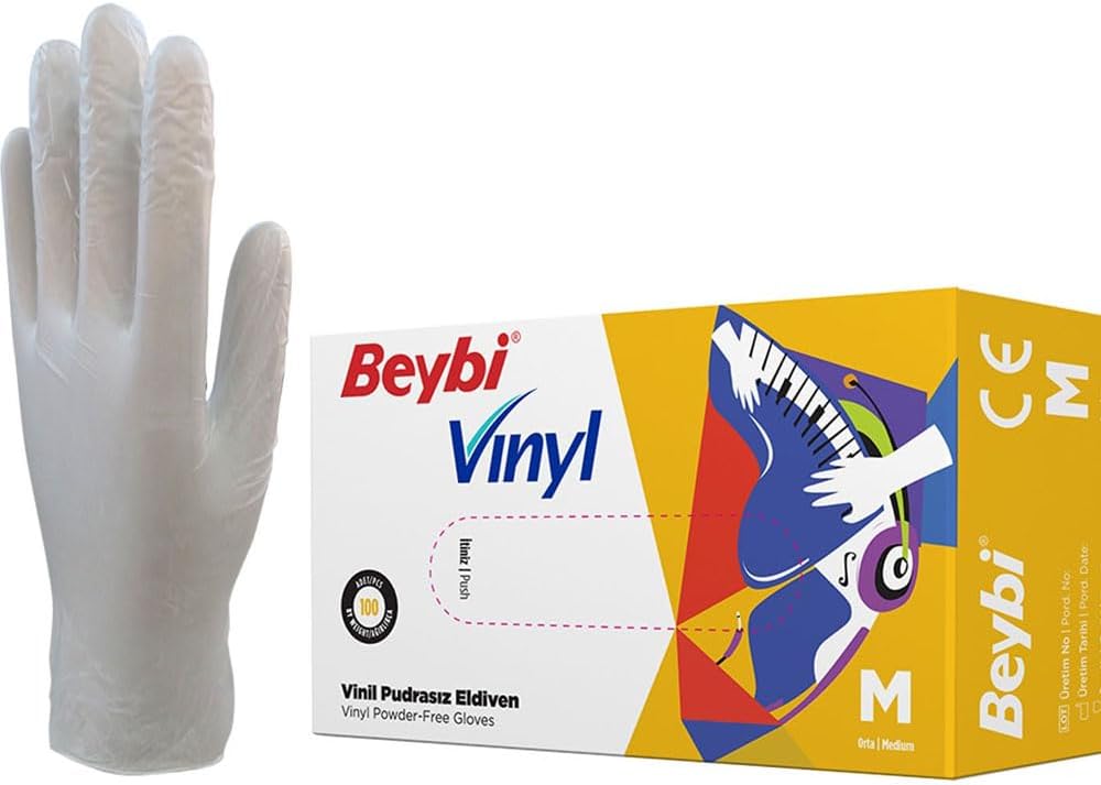 Alternative view of VINYL (VİNİL) ELDİVEN (TEMİZLİK, GIDA, KUAFÖR, BAHÇE, İŞ ELDİVENİ) (MEDİUM (ORTA))