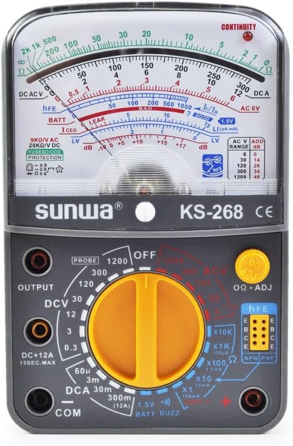 Sunwa KS268 Analog Multimetre Avometre Ölçü Aleti