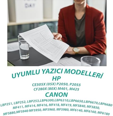 YSY P2055d P2055dn P2055X CE505X CF280X & CAN. CRG-719H Yüksek Verimli Muadil Toner