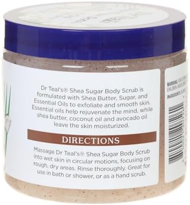 Alternative view of Dr.Teal's Shea Sugar Scrub Coconut Oil Vücut Şeker Peeling 538GR