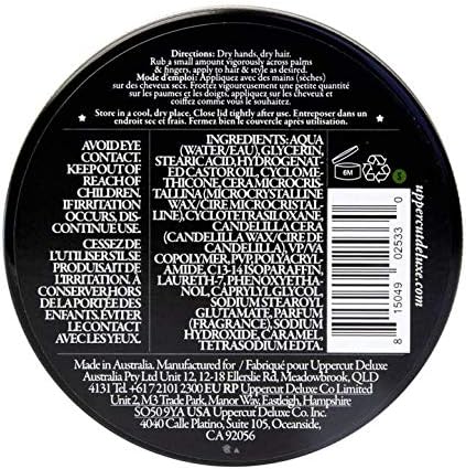 Uppercut Deluxe Deluxe Midi, orta tutuşlu ve parlamaz, zamansız ve klasik görünüm için, tüm saç uzunlukları ve tipleri için uygundur - 30 g