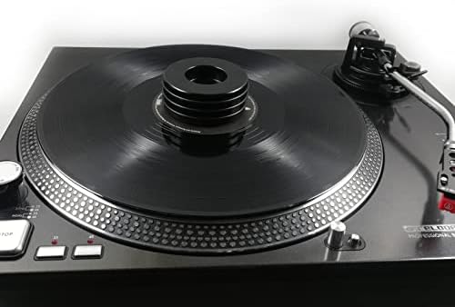 Plak Stabilizatörü + 7" Plak Adaptörü (Siyah)