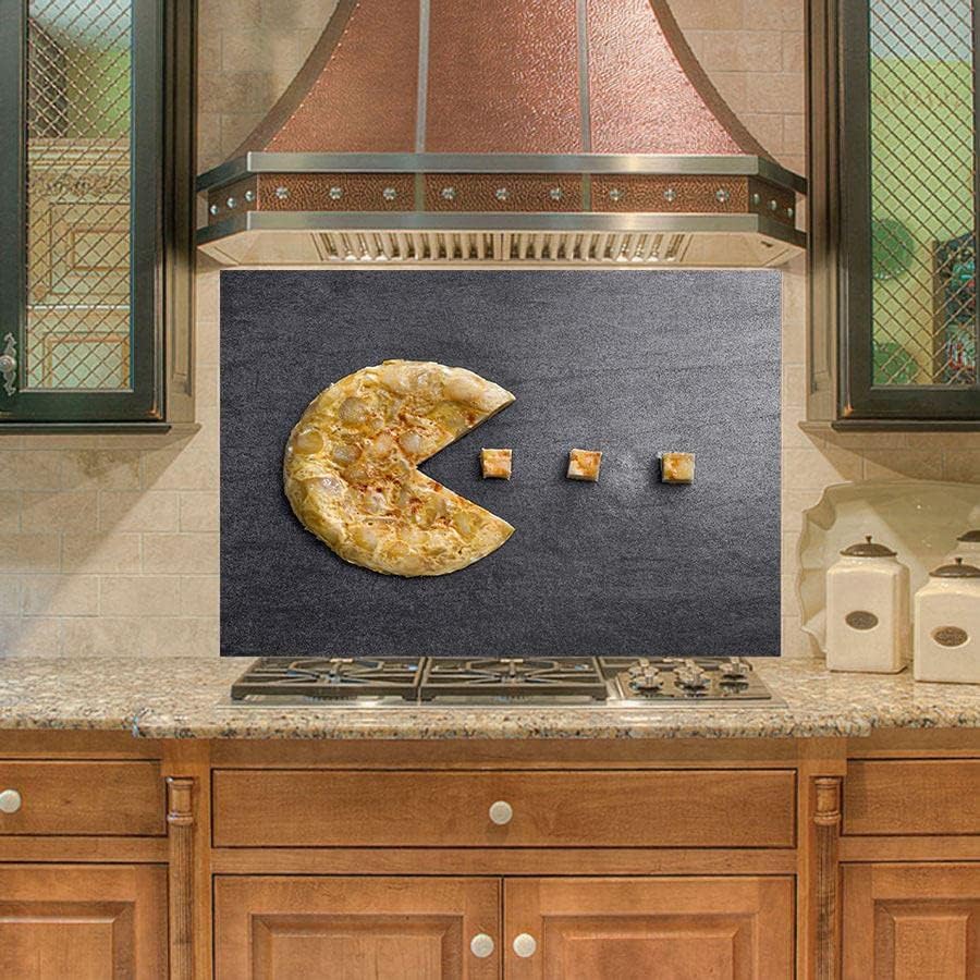 Mutfak Duvar Tezgah Arası Ocak Arkası Kaplama Pacman Omlet