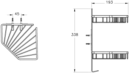 Alternative view of Base 300 A44158 Malzemelik, İkili, Krom