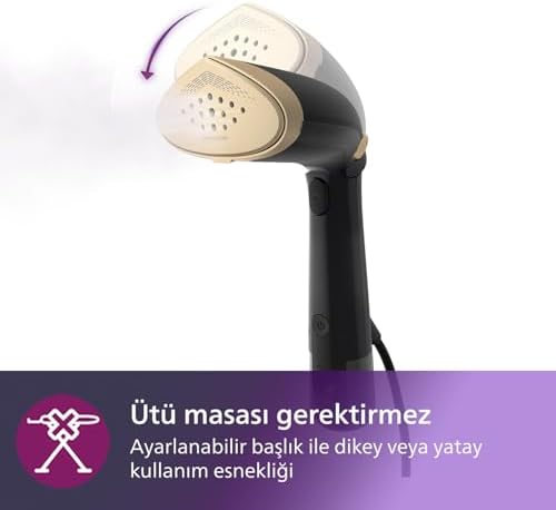 7000 Serisi Buharlı Düzleştirici, OptimalTEMP Teknolojisi, Buharlı Düzleştirici, 28 g/dk Buhar Çıkışı, 30 saniyede Hazır, Bakterileri%99,9 Oranında Öldürür* (STH7060/80)