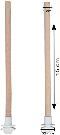 Alternative view of Ahşap Kuş Tüneği Kuş Tünek 2 Adet Boy 15 cm Çap 10 mm
