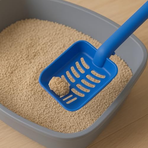 Alternative view of Kedi Tuvalet Küreği – Dayanıklı Plastik, Ergonomik Sap, Elekli Tasarım | Kum Temizleme Küreği RENKLİ