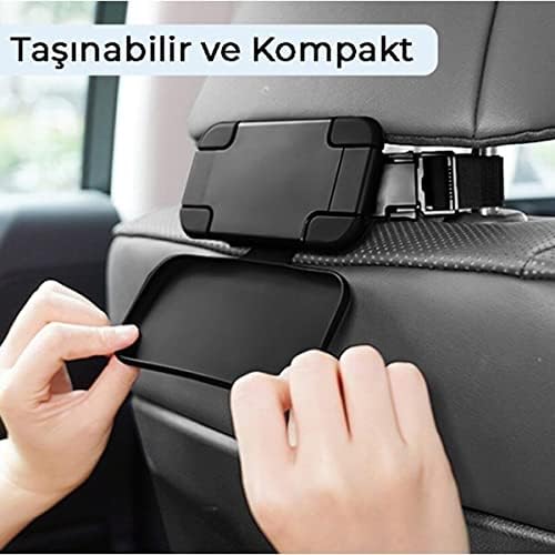 Bix Saiji T55 Araç İçi Tablet Telefon Tutucu 360° Döner Koltuk Arkası Uyumlu Sağlam Model