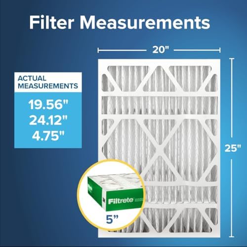 20x25x5 Hava Filtresi MPR 700 MERV 8, Toz, Polen ve Evcil Hayvan Kepçesi, 2'li Paket, Lennox ve Cihazlarına Uyar (tam boyutlar 19,56 x 24,13 x 4,75)