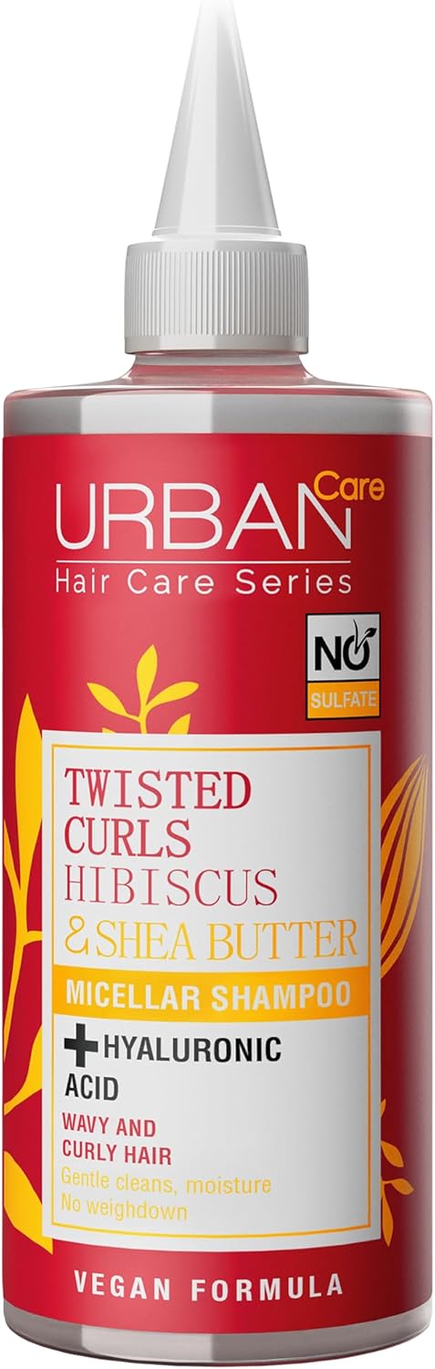 Twisted Curls Hibiscus & Shea Butter Kıvırcık ve Dalgalı Saçlara Özel Miselar Şampuan Sülfatsız 340 ml- Vegan