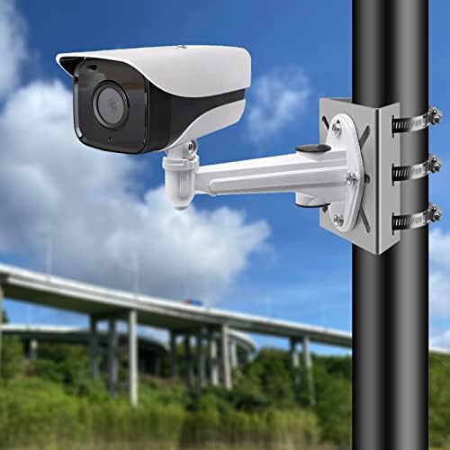WiTi Güvenlik Kamerası için Evrensel Dikey Direk Montajı, Paslanmaz Çelik Montaj Köşe Braketi, 3 İlmekli, CCTV Kameraları LED Duvar/Sahne Işıkları için Uygun, Güneş Panelleri (küçük boyutlu)