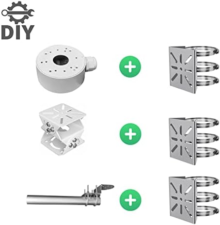 Alternative view of WiTi Güvenlik Kamerası için Evrensel Dikey Direk Montajı, Paslanmaz Çelik Montaj Köşe Braketi, 3 İlmekli, CCTV Kameraları LED Duvar/Sahne Işıkları için Uygun, Güneş Panelleri (küçük boyutlu)