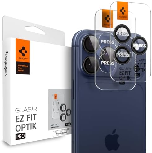 17 Pro Max / 17 Pro / 16 Pro Max / 16 Pro / 15 Pro Max / 15 Pro / 14 Pro Max / 14 Pro ile Uyumlu Kamera Lens Camı Koruyucu Kolay Kurulum GLAS.tR EZ Fit Optik Pro 2 Adet - AGL05205