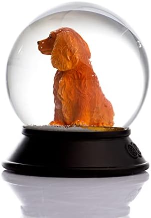 Alternative view of Cam Ve Reçine Altın Patiler Köpek Cocker Kar Küresi Hediye