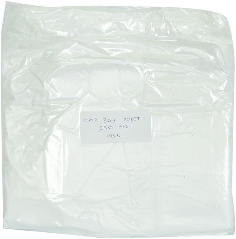 Ekonomik Orta Boy Atlet Hışır Poşet 43X25 Cm İnce Beyaz 250 Adet 1 Paket