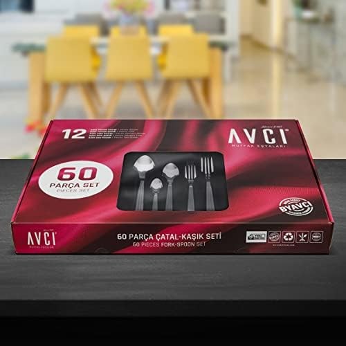 Alternative view of AVCI Yakamoz 60 Parça Çatal Kaşık Takımı