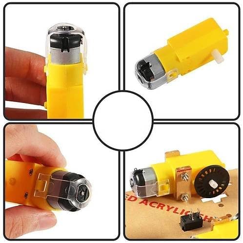 Alternative view of Motor ve Tekerlek Seti 6V 250Rpm