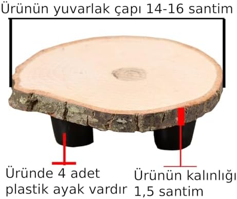 Alternative view of Ağaç Saksı Altlığı Ayaklı Çapı 14-16 Santim