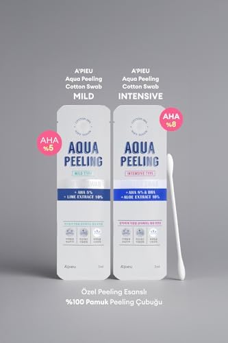 A'PIEU Yüzde Yüz Pamuk Peeling Çubuğu Yoğun Aqua Peeling Swab