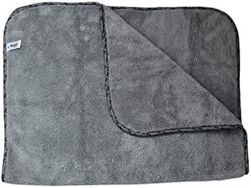 Spark 2316 Mikrofiber Peluş Oto Kurulama ve Temizlik Bezi Büyük Boy 60x90 cm. GRİ