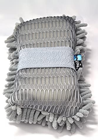 Alternative view of Spark 7040 Mikrofiber Şönil Oto Temizlik & Yıkama ve Kurulama Süngeri 8x23 cm. GRİ