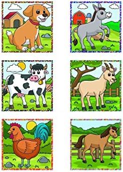 Çiftlik Hayvanları 3D Puzzle - 9 Küp 6 Yapboz