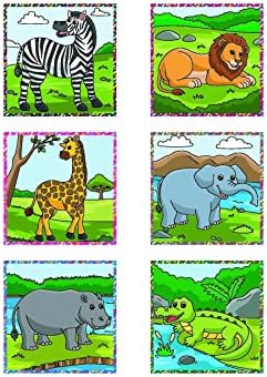 Hayvanları 3D Manyetik Puzzle (9 Mıknatıslı Küp 6 Yapboz)