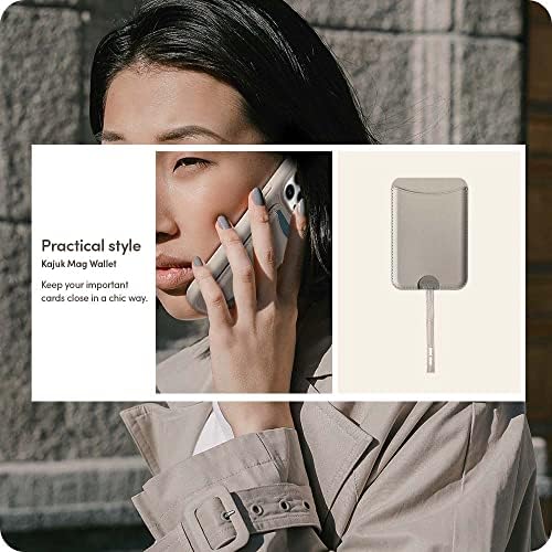 Ciel by için MagSafe özellikli Kartlı Manyetik Cüzdan Kajuk Mag Cream - AFA05260