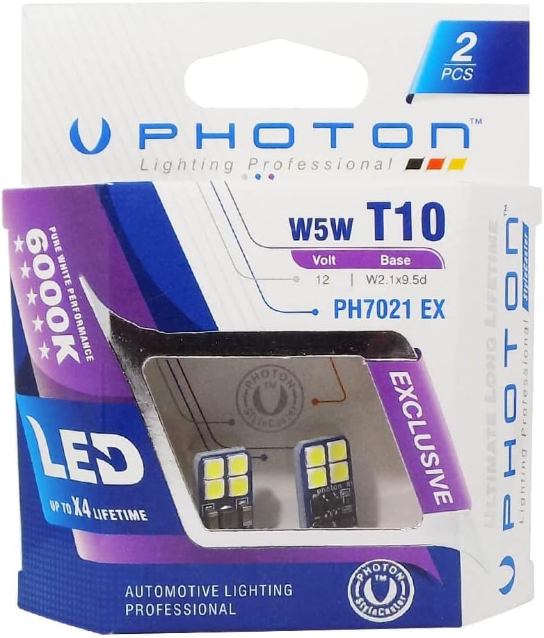 Alternative view of PHOTON Ampul T10 W5W Canbus Led(2'Li Blister) PHT PH7021 EX B2
